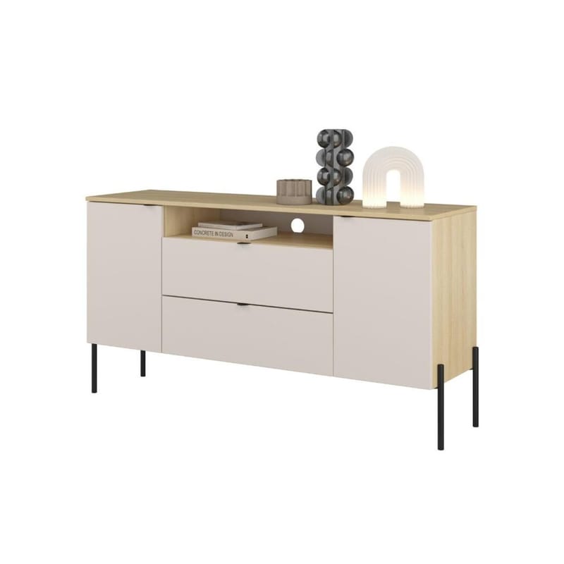 Skænk Ore 2 døre med 2 skuffer - Cashmere - Opbevaring - Opbevaringsmøbler - Skænke & sideboards