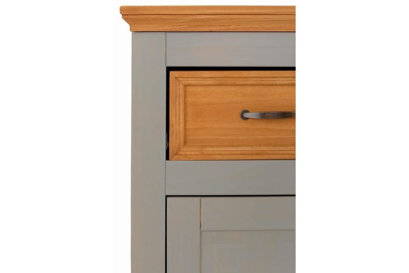 Skænk Selma 100x38x87 cm, Grå/Plet/Voks - 100x38x87 cm, Grå/Plet/Voks - Opbevaring - Opbevaringsmøbler - Skænke & sideboards