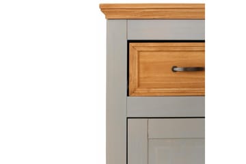 Skænk Selma 145x38x87 cm, Grå/Plet/Voks - 145x38x87 cm, Grå/Plet/Voks - Opbevaring - Opbevaringsmøbler - Skænke & sideboards