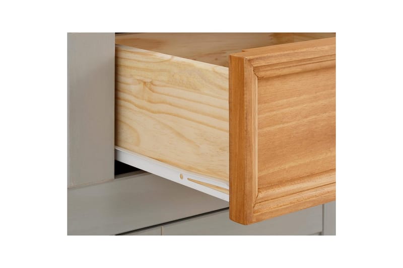 Skænk Selma 145x38x87 cm, Grå/Plet/Voks - 145x38x87 cm, Grå/Plet/Voks - Opbevaring - Opbevaringsmøbler - Skænke & sideboards