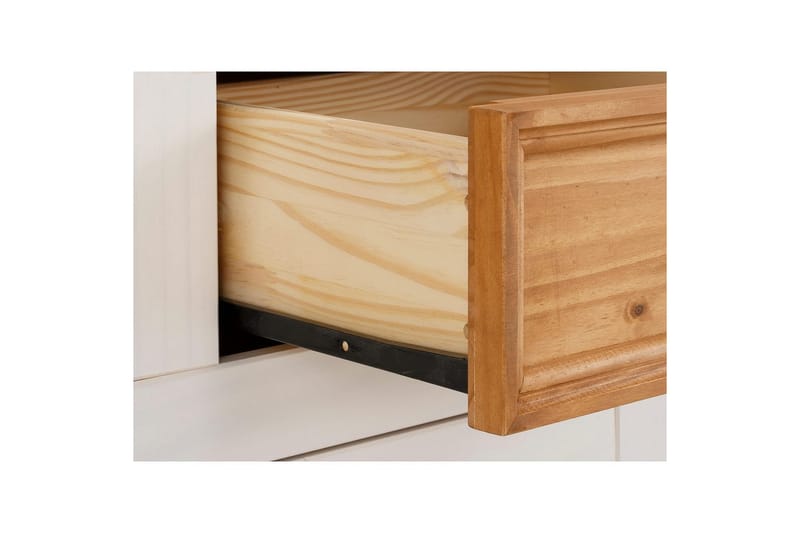 Skænk Selma 145x38x87 cm, Hvid/Plet/Voks - 145x38x87 cm, Hvid/Plet/Voks - Opbevaring - Opbevaringsmøbler - Skænke & sideboards