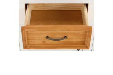 Skænk Selma 145x38x87 cm, Hvid/Plet/Voks - 145x38x87 cm, Hvid/Plet/Voks - Opbevaring - Opbevaringsmøbler - Skænke & sideboards