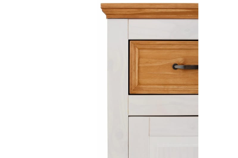 Skænk Selma 145x38x87 cm, Hvid/Plet/Voks - 145x38x87 cm, Hvid/Plet/Voks - Opbevaring - Opbevaringsmøbler - Skænke & sideboards