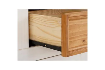 Skænk Selma 145x38x87 cm, Hvid/Plet/Voks - 145x38x87 cm, Hvid/Plet/Voks - Opbevaring - Opbevaringsmøbler - Skænke & sideboards