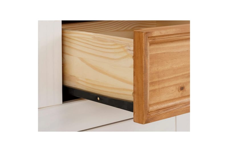 Skænk Selma 145x38x87 cm, Hvid/Plet/Voks - 145x38x87 cm, Hvid/Plet/Voks - Opbevaring - Opbevaringsmøbler - Skænke & sideboards