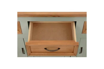Skænk Selma 145x38x87 cm, Salviegrøn/Plet/Voks - 145x38x87 cm, Salviegrøn/Plet/Voks - Opbevaring - Opbevaringsmøbler - Skænke & sideboards