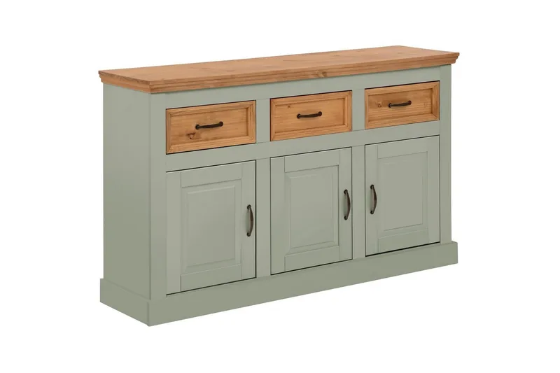 Skænk Selma 145x38x87 cm, Salviegrøn/Plet/Voks, 145x38x87 cm, Salviegrøn/Plet/Voks