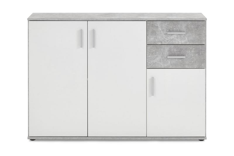 Albi Skænk 121 cm - Grå/Hvid - Opbevaring - Opbevaringsmøbler - Skænke & sideboards