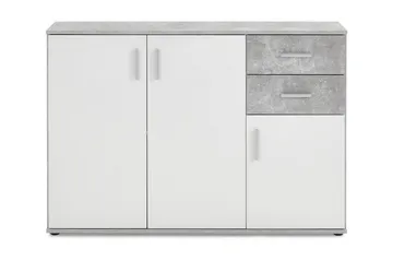 Albi Skænk 121 cm - Grå/Hvid - Opbevaring - Opbevaringsmøbler - Skænke & sideboards