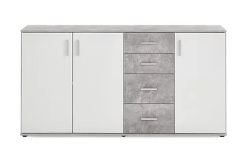 Albi Skænk 160 cm - Grå/Hvid - Opbevaring - Opbevaringsmøbler - Skænke & sideboards