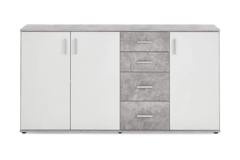 Albi Skænk 160 cm - Grå/Hvid - Opbevaring - Opbevaringsmøbler - Skænke & sideboards
