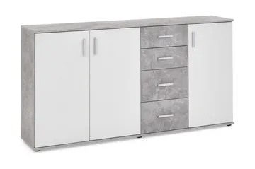 Albi Skænk 160 cm - Grå/Hvid - Opbevaring - Opbevaringsmøbler - Skænke & sideboards