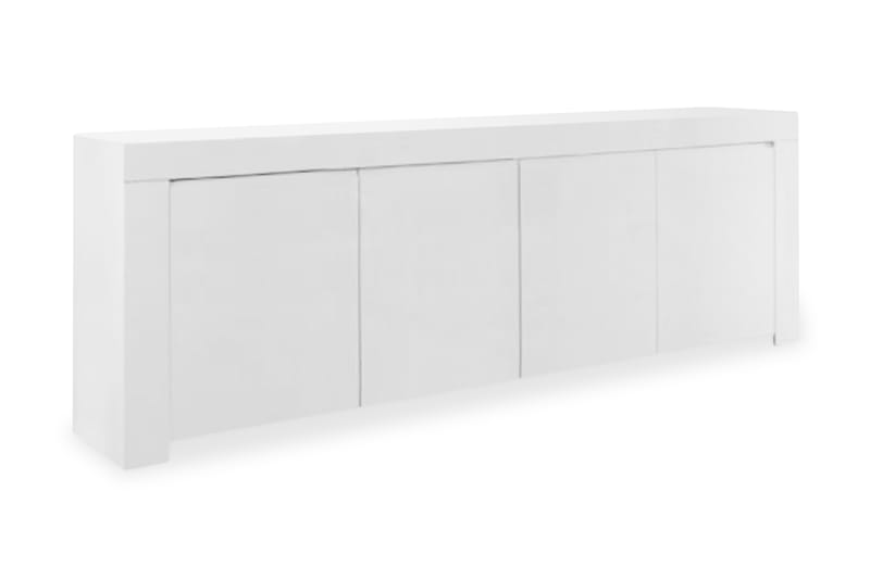 Amalfi Skænk 210 cm 4 Låger - Hvid Højglans - Skænke & sideboards