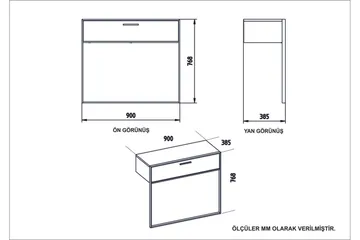 Bascle Sideboard 90 cm - Guld|Hvid - Opbevaring - Opbevaringsmøbler - Skænke & sideboards