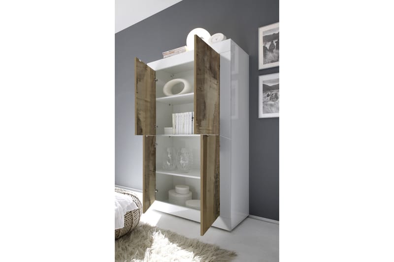 Basic Skænk 102x43 cm - Hvid H�øjglans - Opbevaring - Opbevaringsmøbler - Skænke & sideboards
