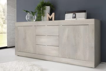 Basic Skænk 210 cm - Brun/Grå - Opbevaring - Opbevaringsmøbler - Skænke & sideboards