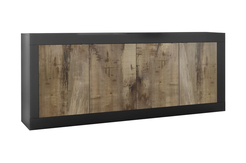 Basic skænk 43x207 cm Natur/ Sort - Lc Spa - Opbevaring - Opbevaringsmøbler - Skænke & sideboards