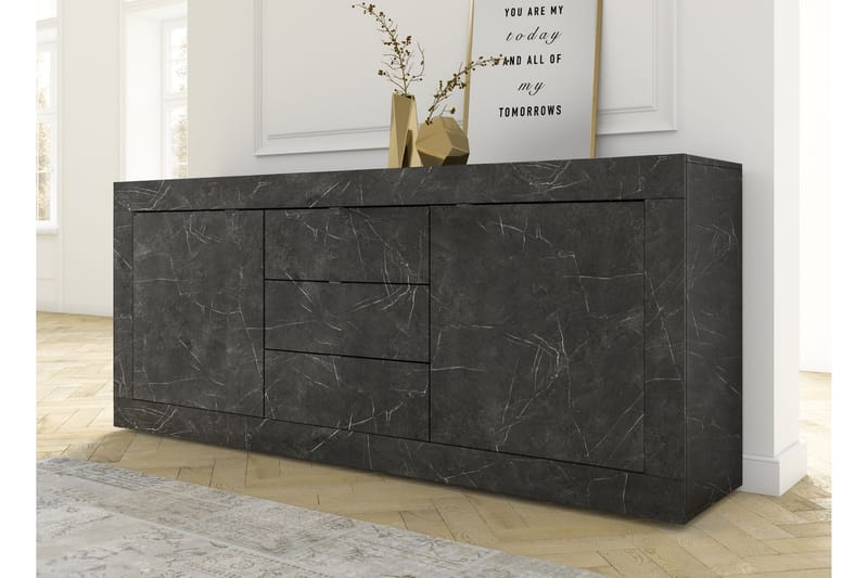 basic skænk 43x210 cm Sort - Lc Spa - Opbevaring - Opbevaringsmøbler - Skænke & sideboards