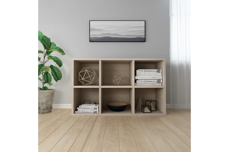 Bogskab/skænk 50 x 25 x 80 cm spånplade sonoma-eg - Brun - Opbevaring - Opbevaringsmøbler - Skænke & sideboards