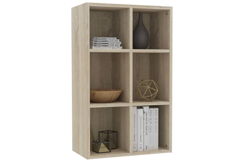 Bogskab/skænk 50 x 25 x 80 cm spånplade sonoma-eg - Brun - Opbevaring - Opbevaringsmøbler - Skænke & sideboards