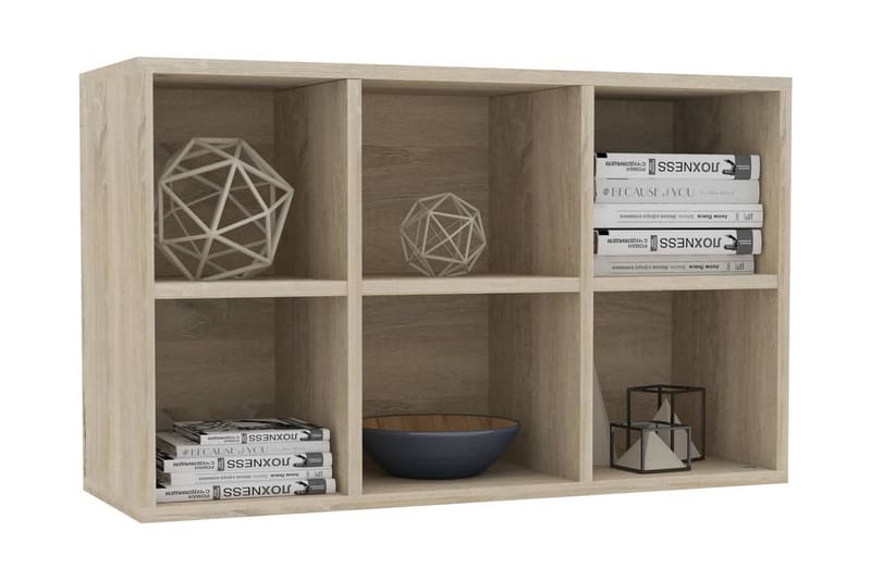 Bogskab/skænk 50 x 25 x 80 cm spånplade sonoma-eg - Brun - Opbevaring - Opbevaringsmøbler - Skænke & sideboards