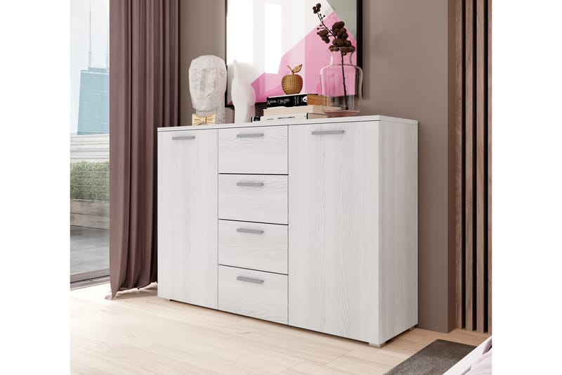 Bovera Skænk 38x132 cm - Askegrå | hvid - Opbevaring - Opbevaringsm�øbler - Skænke & sideboards