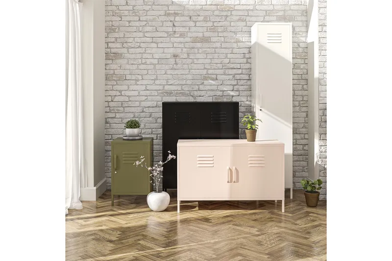Bradford Skänk 100x40 cm Grå Dorel Home Grön - Opbevaring - Opbevaringsmøbler - Skænke & sideboards