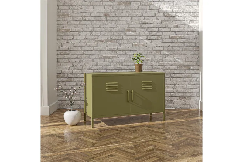 Bradford Skänk 100x40 cm Grå Dorel Home Grön - Opbevaring - Opbevaringsmøbler - Skænke & sideboards