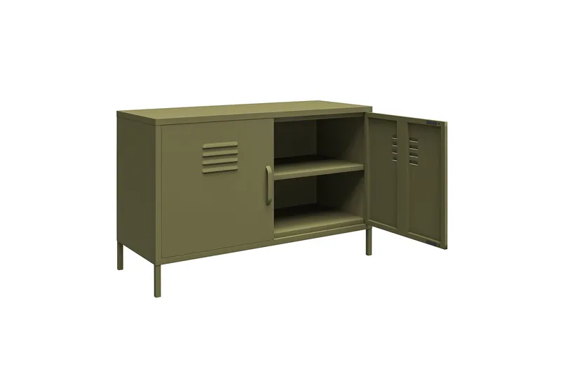 Bradford Skänk 100x40 cm Grå Dorel Home Grön - Opbevaring - Opbevaringsmøbler - Skænke & sideboards
