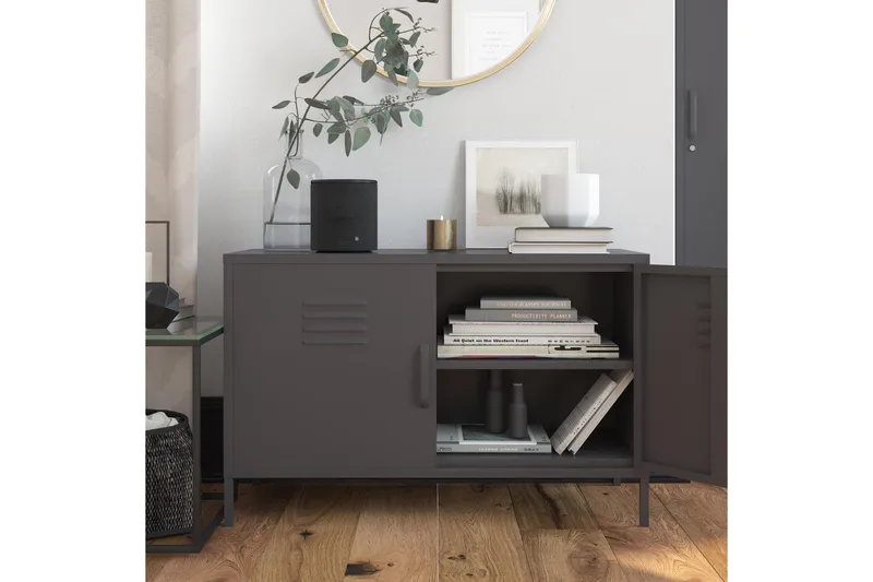 Bradford Skænk 100x40 cm Grå - Dorel Home - Opbevaring - Opbevaringsmøbler - Skænke & sideboards