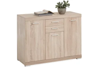 Bristol Skænk 120 cm Lav - Lys Eg - Opbevaring - Opbevaringsmøbler - Skænke & sideboards