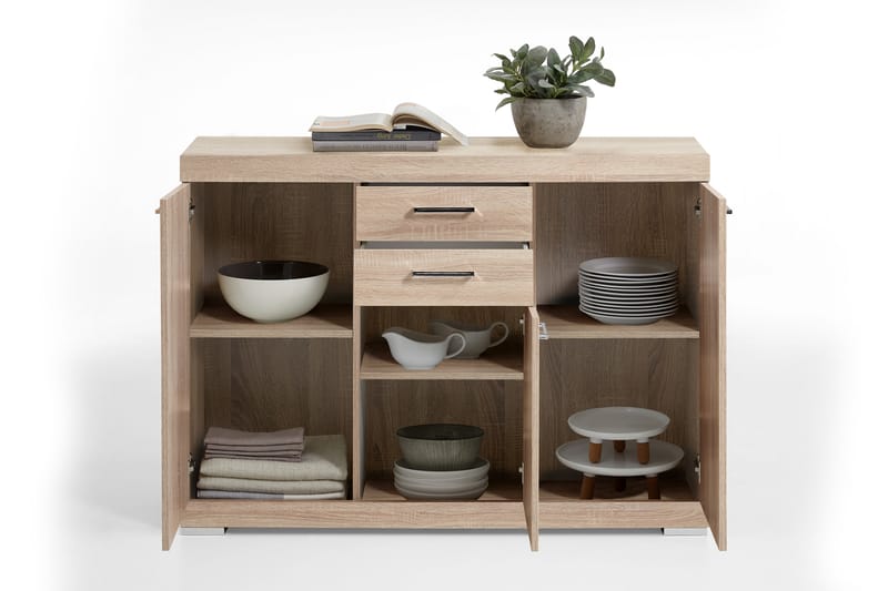 Bristol Skænk 130 cm - Lys Eg - Skænke & sideboards