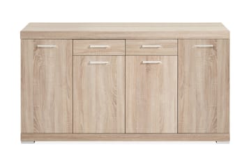 Bristol Skænk 160 cm Lav - Lys Eg - Opbevaring - Opbevaringsmøbler - Skænke & sideboards