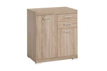 Bristol Skænk 80 cm 2 Låger 2 Skuffer - Lys Eg - Opbevaring - Opbevaringsmøbler - Skænke & sideboards