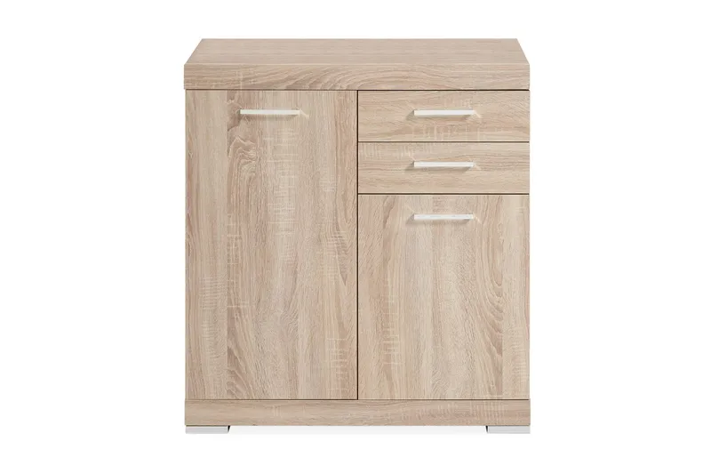Bristol Skænk 80 cm 2 Låger 2 Skuffer - Lys Eg - Opbevaring - Opbevaringsmøbler - Skænke & sideboards
