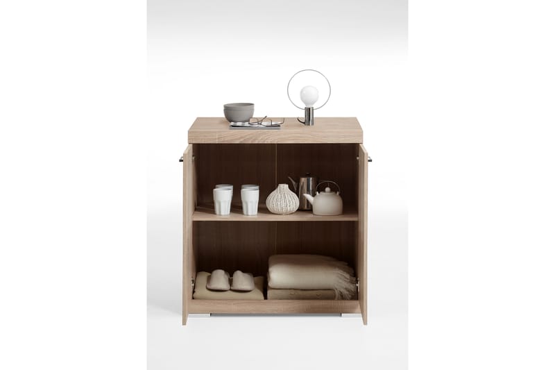 Bristol Skænk 80x90x50 cm 2 Låger - Lys Eg - Skænke & sideboards