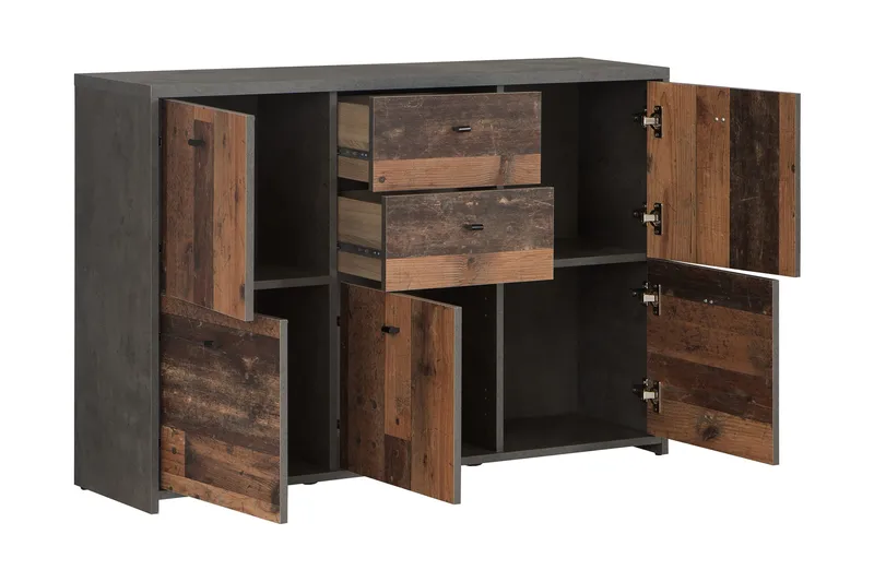 Broxton Sidebord 114 cm - Grå/Brun - Møbler - Borde - Aflastningsbord - Bakkebord & små borde