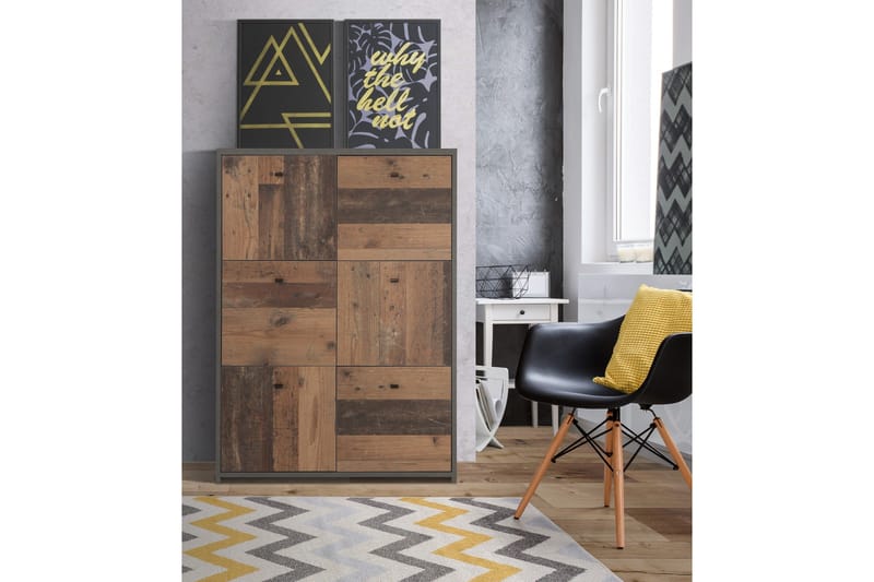 Broxton Sidebord 77 cm - Grå/Brun - Møbler - Borde - Aflastningsbord - Bakkebord & små borde