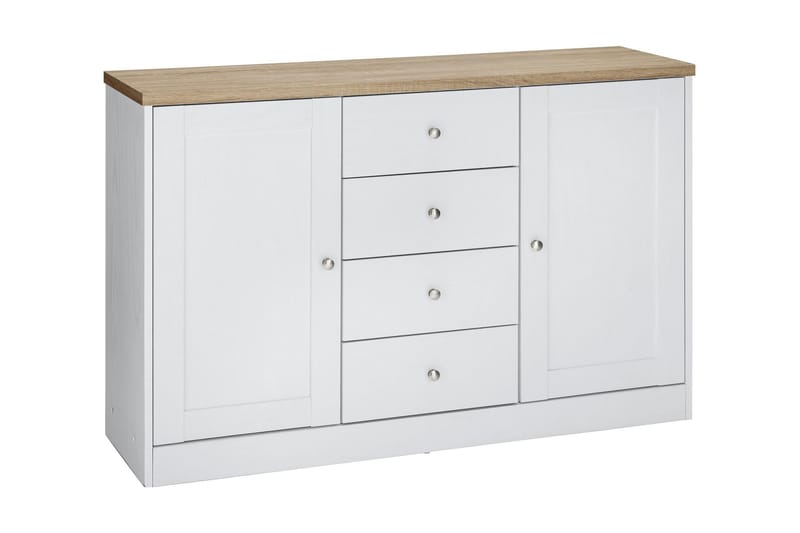 Bryanne skænk 120 cm - hvid/Brun - Skænke & sideboards