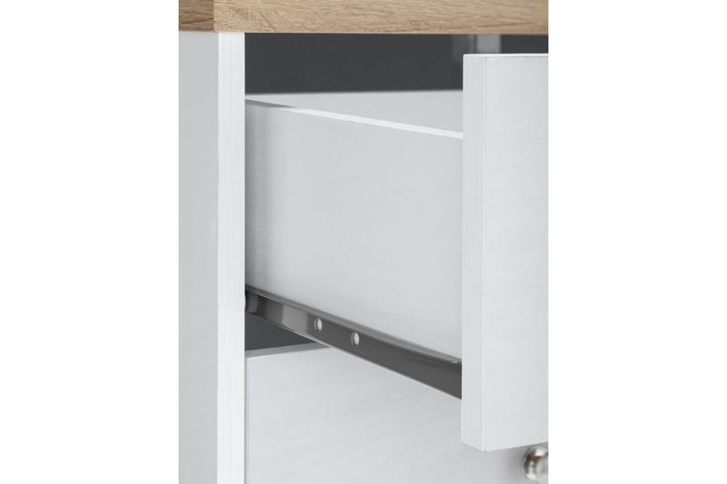 Bryanne skænk 120 cm - hvid/Brun - Opbevaring - Opbevaringsmøbler - Skænke & sideboards