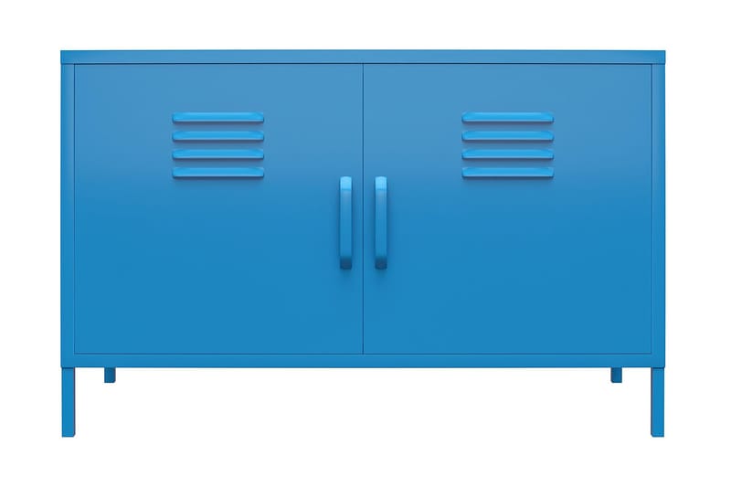 Cache Skænk 100x40 cm 2 Låger Blå - Novogratz - Opbevaring - Opbevaringsmøbler - Skænke & sideboards