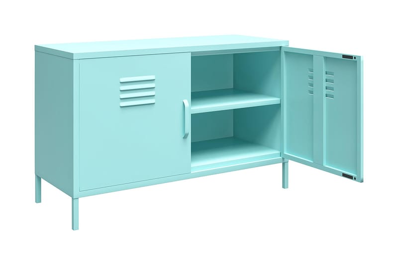 Cache Skænk 100x40 cm 2 Låger Mint - Novogratz - Opbevaring - Opbevaringsmøbler - Skænke & sideboards