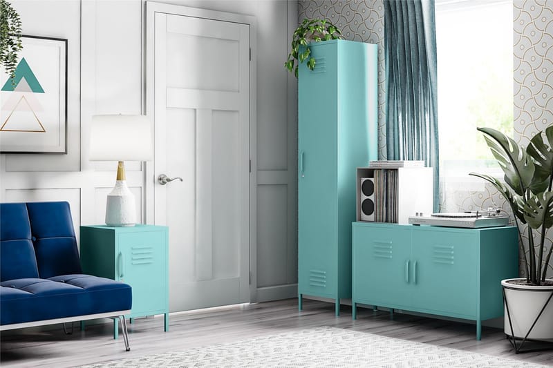 Cache Skænk 100x40 cm 2 Låger Mint - Novogratz - Opbevaring - Opbevaringsmøbler - Skænke & sideboards
