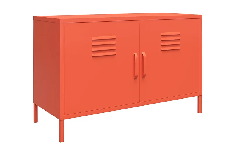 Cache Skænk 100x40 cm 2 Låger Orange, Novogratz