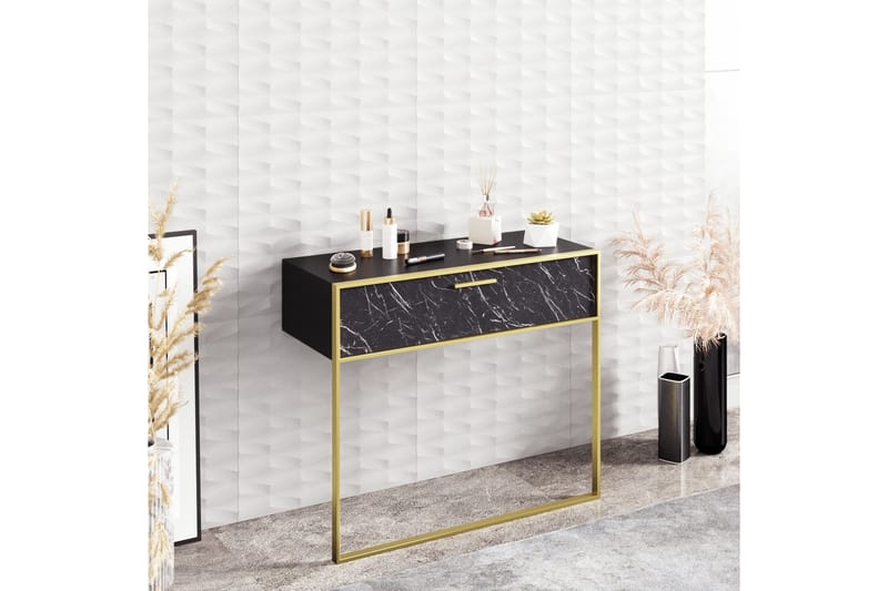 Cofield Sideboard 90 cm - Guld|Sort - Skænke & sideboards