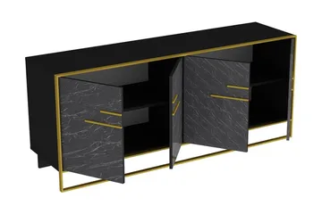 Cofield Sidebord 180 cm - Guld/Sort - Opbevaring - Opbevaringsmøbler - Skænke & sideboards