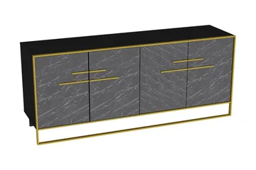 Cofield Sidebord 180 cm - Guld/Sort - Opbevaring - Opbevaringsmøbler - Skænke & sideboards