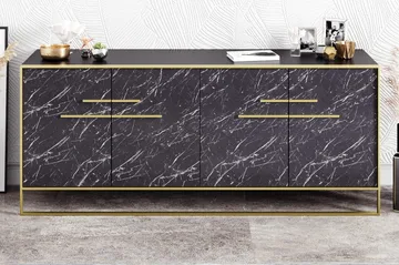 Cofield Sidebord 180 cm - Guld/Sort - Opbevaring - Opbevaringsmøbler - Skænke & sideboards