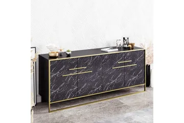 Cofield Sidebord 180 cm - Guld/Sort - Opbevaring - Opbevaringsmøbler - Skænke & sideboards
