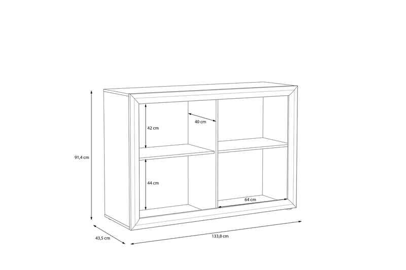 Corlius Sideboard 44x134 cm - Beige/Brun - Opbevaring - Opbevaringsmøbler - Skænke & sideboards